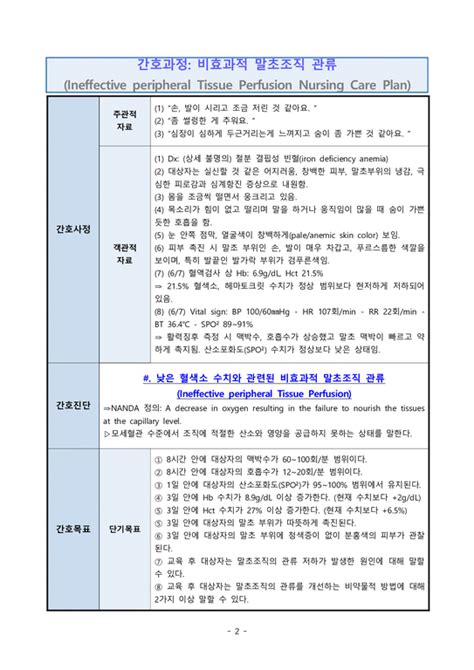 부동과 관련된 비효과적 말초조직 관류